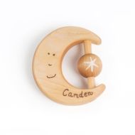 /FriendlyToys Wooden Rattle Toy, Wooden Baby Toy made of natural materials