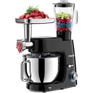 FRIFER 8 in 1 Food Processor Mixer 7L Kneading Machine 9 Accessories Multifunctional Kitchen Mixer 1500W with Juicer Meat Grinder Pasta Machine 6 Speeds