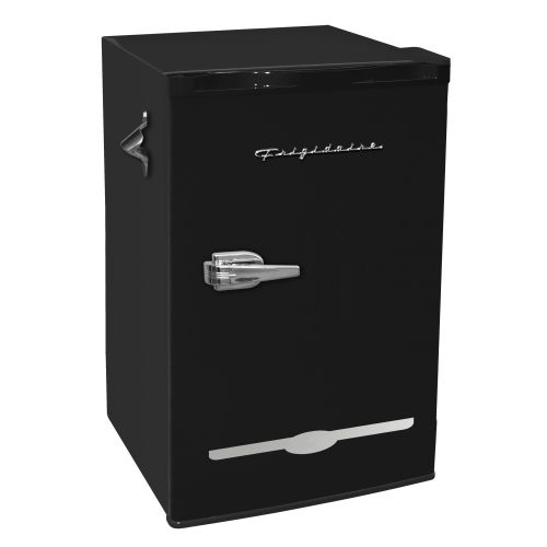  Frigidaire 3.2 Cu Ft Retro Mini Fridge With Side Bottle Opener, Black