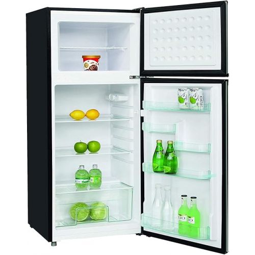  Frigidaire EFR751, 2 Door Apartment Size Refrigerator with Freezer Combo, 7.5 cu ft, Platinum Series, Stainless Steel-21.5