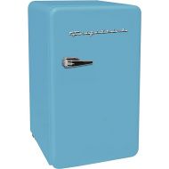 FRIGIDAIRE EFR372-BLUE 3.2 Cu Ft Blue Retro Compact Rounded Corner Premium Mini Fridge