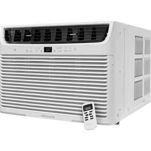  Frigidaire 25,000 BTU 230V Window-Mounted Heavy-Duty Temperature Sensing Remote Control Air Conditioner, White