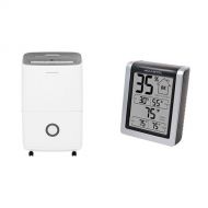 Frigidaire 30-Pint Dehumidifier with Effortless Humidity Control, White & AcuRite 00613 Humidity Monitor with Indoor Thermometer, Digital Hygrometer and Humidity Gauge Indicator