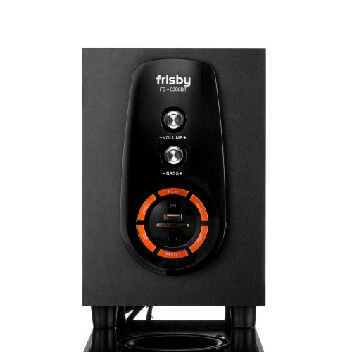  Frisby FS-6300BT Bluetooth Wireless 2.1 CH Media Subwoofer Speaker System w Remote (3-Piece)