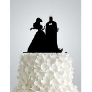 Frog Studio Home Acrylic Wedding cake Topper  Batman with Princess