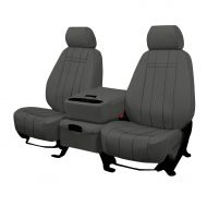Front Seats: ShearComfort Custom Waterproof Cordura Seat Covers for Toyota Tundra (2007-2013) in Gray for 40/20/40 w/Folddown Console and 3 Adjustable Headrests