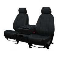Front Seats: ShearComfort Custom Waterproof Cordura Seat Covers for Chevy Silverado (2007-2009) in Black for 40/20/40 w/Adjustable Headrests and Folddown Center Console w/Cupholder