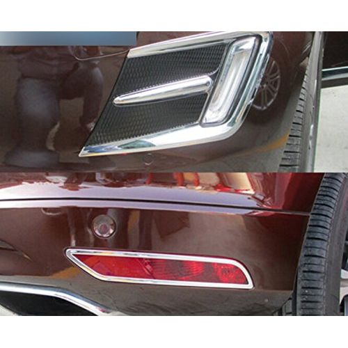  YUZHONGTIAN 2014 2015 for Volvo XC60 Exterior Front&rear Fog Light Lamp Cover Trim ABS 4pcs