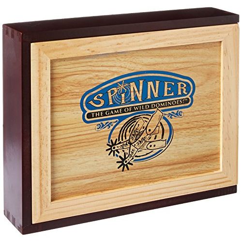  [아마존베스트]Front Porch Classics Spinner: The Game of Wild Dominoes (Wooden Box)