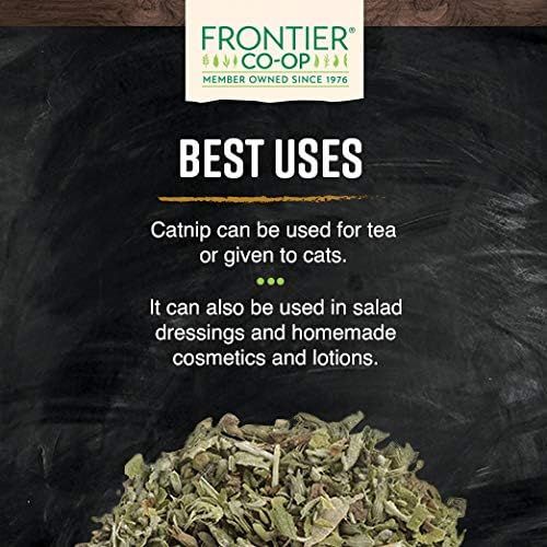  Frontier Co-op Catnip Herb, Cut & Sifted, Certified Organic, Non-irradiated | 1 lb. Bulk Bag | Nepeta cataria