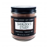 Sherlocks Study - 8 oz Book Lovers Soy Candle - Book Candle - Book Lover Gift - Scented Soy Candle - Frostbeard Studio