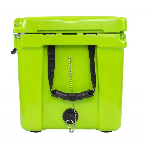  Frosted Frog Original Green 45 Quart Ice Chest Heavy Duty High Performance Roto-Molded Commercial Grade Insulated Cooler