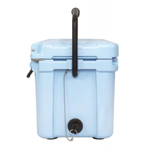  Frosted Frog Light Blue 20 Quart Ice Chest Heavy Duty High Performance Roto-Molded Commercial Grade Insulated Cooler