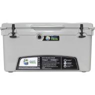 Frosted Frog Gray 75 Quart Ice Chest Heavy Duty High Performance Roto-Molded Commercial Grade Insulated Cooler