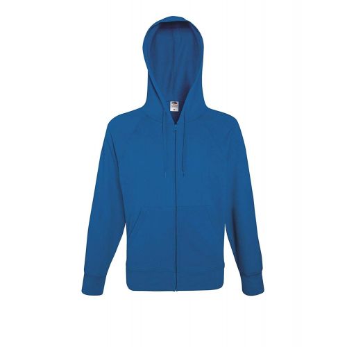  Fruit+of+the+Loom Fruit of the Loom Lightweight Hooded Sweat Jacket - 14 Colours/Size Sml-2XL