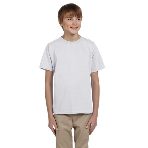  Fruit of the Loom Boys Ash Heather Heavy Cotton T-shirt