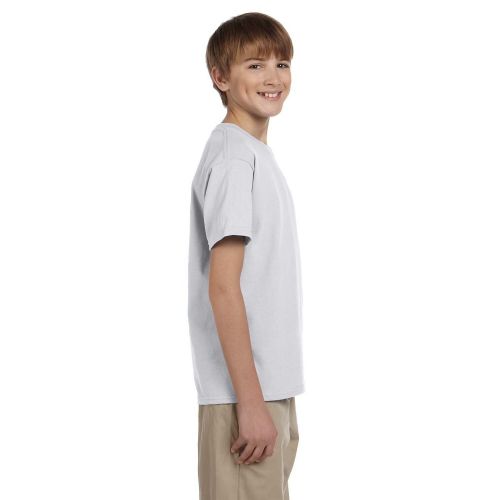  Fruit of the Loom Boys Ash Heather Heavy Cotton T-shirt