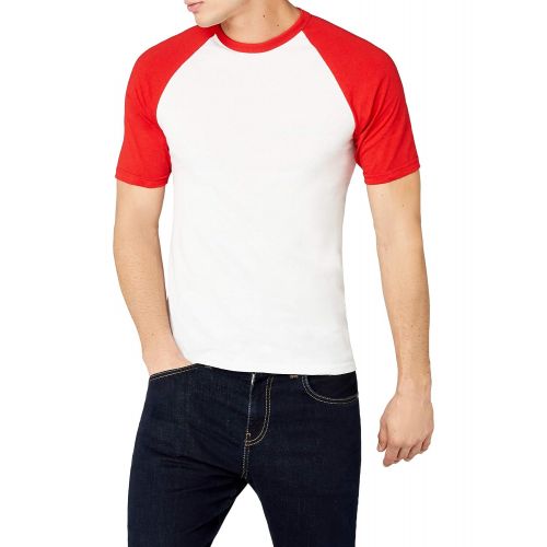  Fruit of the Loom Mens Baseball Raglan Long Sleeve T-Shirt