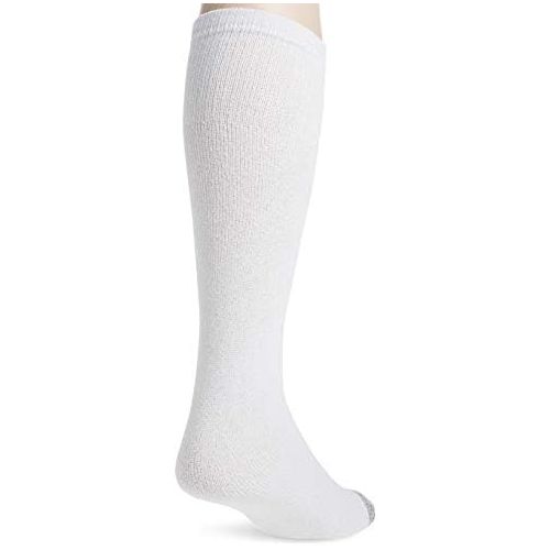 브라더 Brother Mens Cotton Work Gear Tube Socks | Cushioned, Wicking, Durable | 10 Pack, white, Shoe Size: 6-12