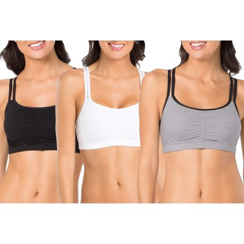  Fruit of the Loom Womens 3 Pr Spaghetti Sportsbra