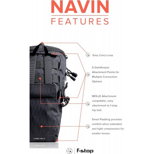  f-stop - Navin Expandable Camera Carry Holster for DSLR, Mirrorless with Attached Lens