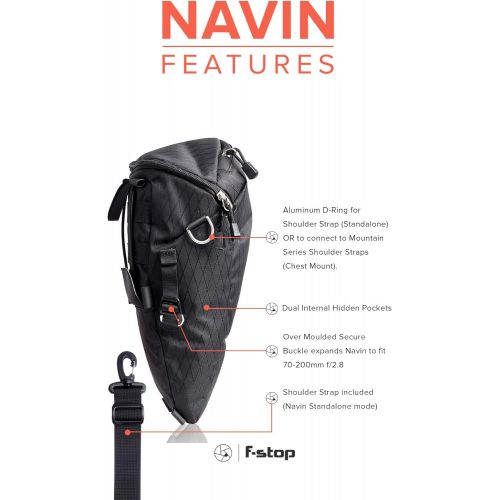  f-stop - Navin Expandable Camera Carry Holster for DSLR, Mirrorless with Attached Lens