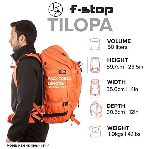  f-stop ? Tilopa 50L Bundle ? Adventure Camera Backpack for DSLR, Outdoor, Travel, Photo Gear Protection ? Includes Modular Internal Camera Unit Storage Insert, Rain Cover (Aloe Gre