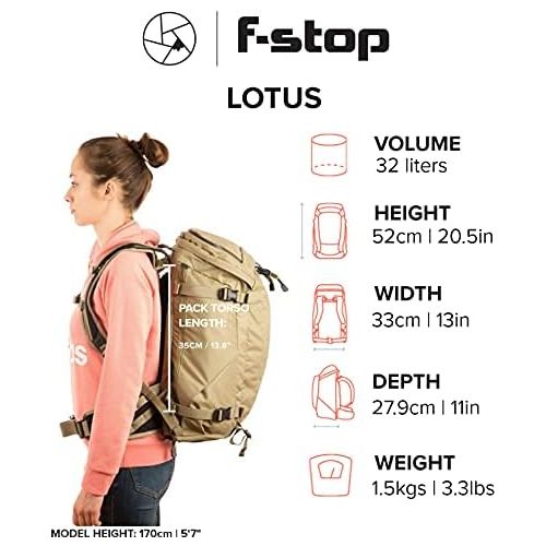  f-stop Lotus 32L - Camera Pack Bundle for Photography, Travel, Gear Protection ? Includes Modular Padded Storage Insert
