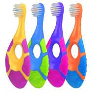 [아마존베스트]Baby Toothbrush, Fu Store Toddler Toothbrush with Easy-Grip Finger Handle for Age 0-2 Years Old, Soft...