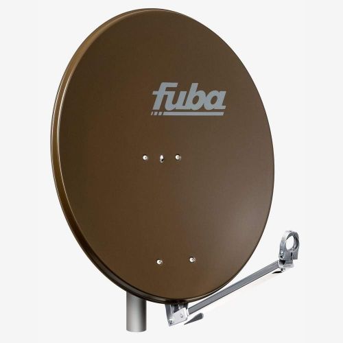  [아마존베스트]-Service-Informationen Fuba 1 participant satellite system DAL 801 B, complete satellite system with Fuba DAL 800 B aluminium satellite bowl/satellite mirror brown + Fuba DEK 117 single LNB for 1 receive