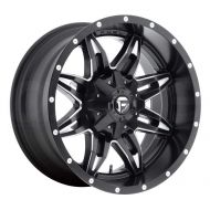 Fuel Lethal 15 Black Wheel / Rim 5x4.5 & 5x4.75 with a -43mm Offset and a 72.6 Hub Bore. Partnumber D56715000437