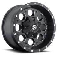 Fuel Revolver 15x10 Black Wheel / Rim 5x4.5 & 5x4.75 with a -43mm Offset and a 72.60 Hub Bore. Partnumber D52515000437