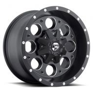 Fuel Revolver black Wheel with Painted Finish (15 x 10. inches /5 x 5 inches, -43 mm Offset)