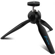 Fugetek Portable Mini Tripod Stand, with Phone Mount, Lightweight, Adjustable, Use for Selfies, Video, Facetime, Livestream, Compatible with iPhone, Android, GoPro, Digital Camera