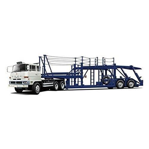  Fujimi Model 124 Mitsubishi Fuso FV High Cab Tractor and Car Transporter Trailer 011912