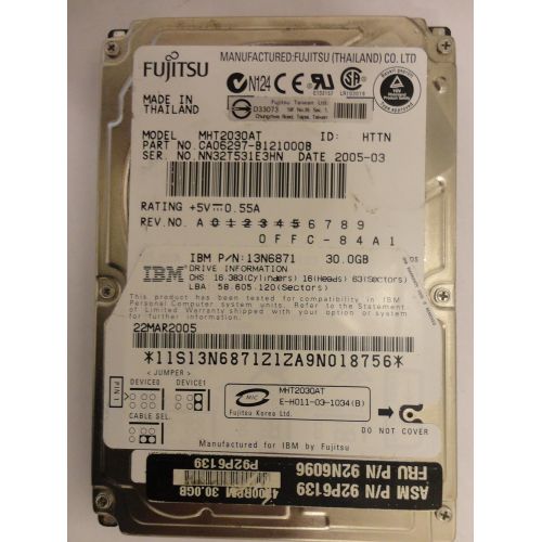  Fujitsu MHT2030AT 30GB Hard Drive