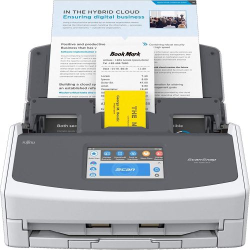  [아마존베스트]Fujitsu ScanSnap iX1500 Color Duplex Document Scanner with Touch Screen for Mac and PC [Current Model, 2018 Release]