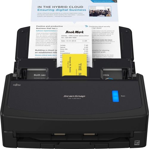  [아마존베스트]Fujitsu ScanSnap iX1400 Simple One-Touch Button Document Scanner for Mac and PC, Black