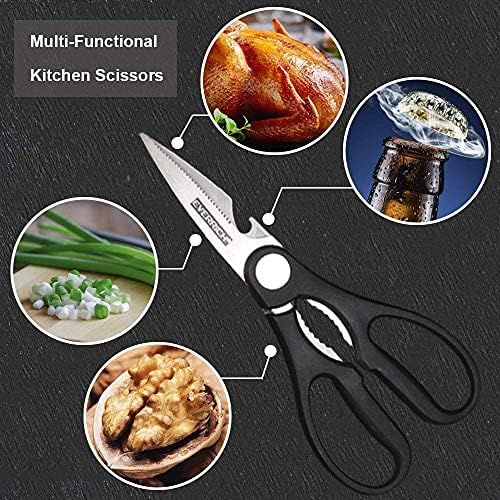  [아마존베스트]Fukep Kitchen Chef Knife Set for Home, Sharp Cutting Knives Non-stick Knife including Peeler and Scissors under 25 Dollars