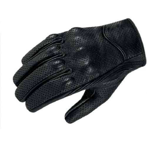  [아마존 핫딜]  [아마존핫딜]Superbike Full finger Goat Skin Leather Touch Screen Motorcycle Gloves Men/Women S,M,L,XL,XXL (Perforated, S)