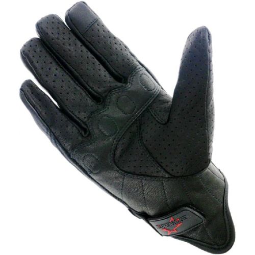  [아마존 핫딜]  [아마존핫딜]Superbike Full finger Goat Skin Leather Touch Screen Motorcycle Gloves Men/Women S,M,L,XL,XXL (Perforated, S)