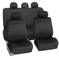 T-Foot Car Seat Cover Neoprene Waterproof Pet Proof Full Set Cover with Dash Pad (Black)