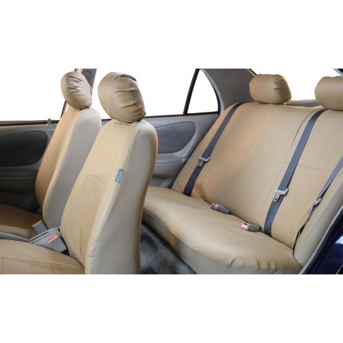  Full Set of Faux-Leather Seat Covers