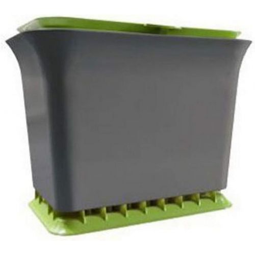  Full Circle Fresh Air Odor-Free Kitchen Compost Bin, Green Slate