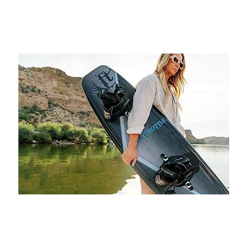  Full Throttle Aqua Extreme Wakeboard Kit (Black/Blue, 55.1 x 21.6-Inch/ 140cm x 42cm)