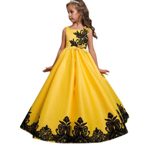  Fullfun Girls Fairytale Princess Dress Embroidery Gown Party Costumes
