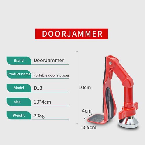  Fullfun Self-denfense Door Lock Doorjammer Portable Hotel Travel Door Stop Anti-Theft for Personal Women Security