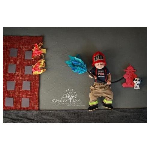  할로윈 용품Fully Involved Stitching Personalized Firefighter Baby Tan 2Pc Costume