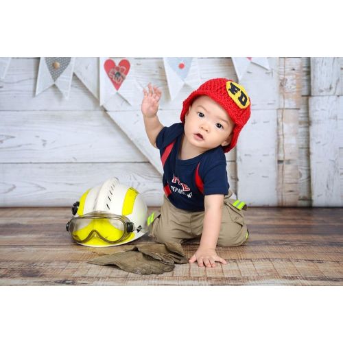  할로윈 용품Fully Involved Stitching Personalized Firefighter Baby Tan 2Pc Costume