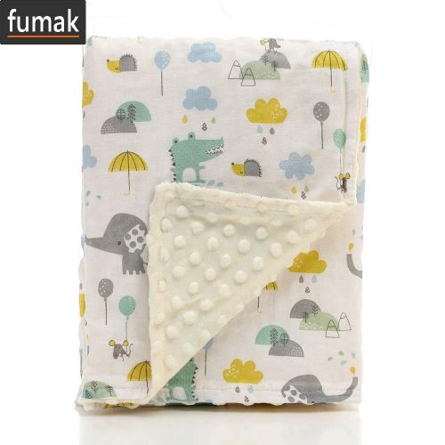  Fumak Baby Milestone Blanket - Blanket Baby Cotton Boys and Girls Blanket Milestone Diaper Cocoon Muslin...